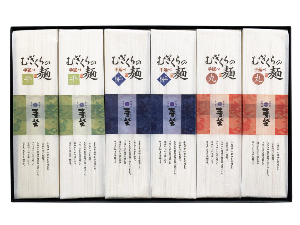 むぎくらの麺 丸麺 平麺 細平麺 ギフト6袋セット　TC-A ファイル名: TC-A-scaled.jpg